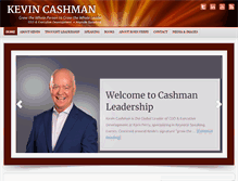 Tablet Screenshot of cashmanleadership.com